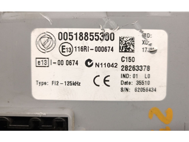 Pojistková skříňka Řídící jednotka BSM 51885530, DELPHI   Fiat Doblo 2011