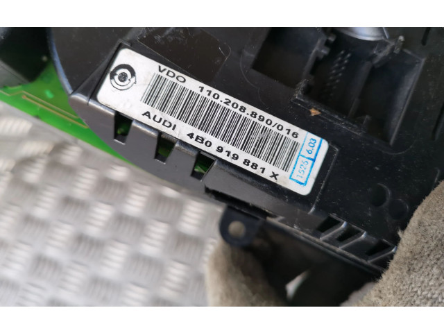 Спидометр (приборный щиток)  4B0919881X   Audi A6 S6 C5 4B 