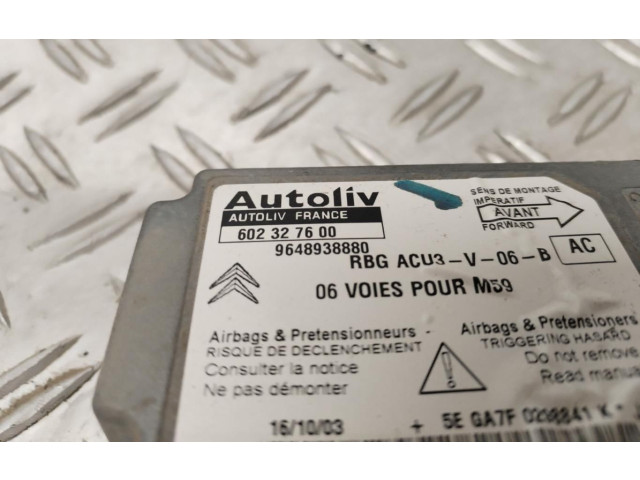 Блок подушек безопасности 9648938880 Citroen Berlingo