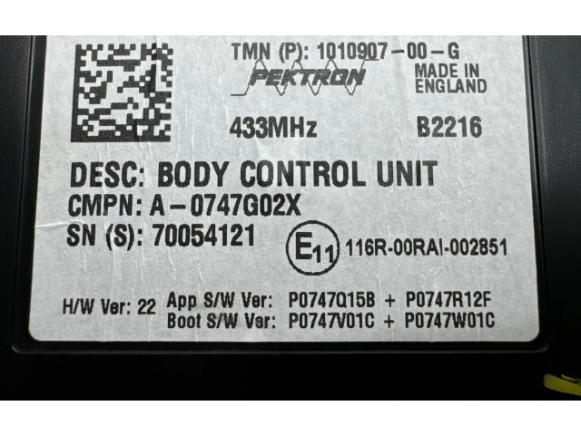 Блок комфорта 101090700G, 70054121 Tesla Model S