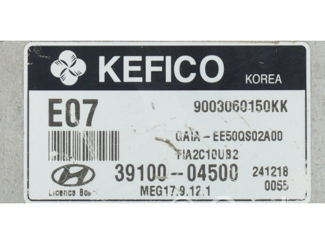 Блок управления двигателя 3910004500, 9003060150KK   Hyundai i10
