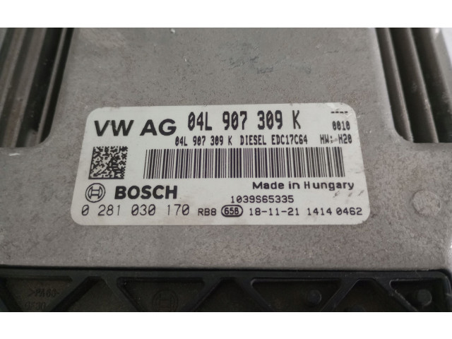 Řídící jednotka 04L907309K, 0281030170   Volkswagen Tiguan 2008