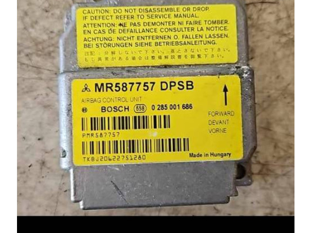 Блок управления надувных подушек MR587757, 0285001686 Mitsubishi Colt
