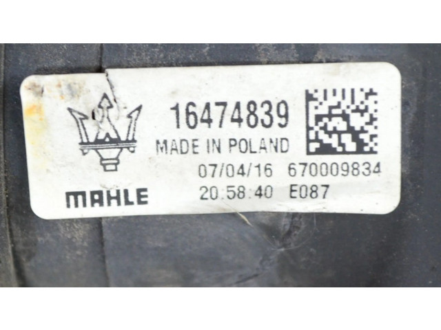 Интеркулер  16474839, 670009834   Maserati Ghibli 3.0