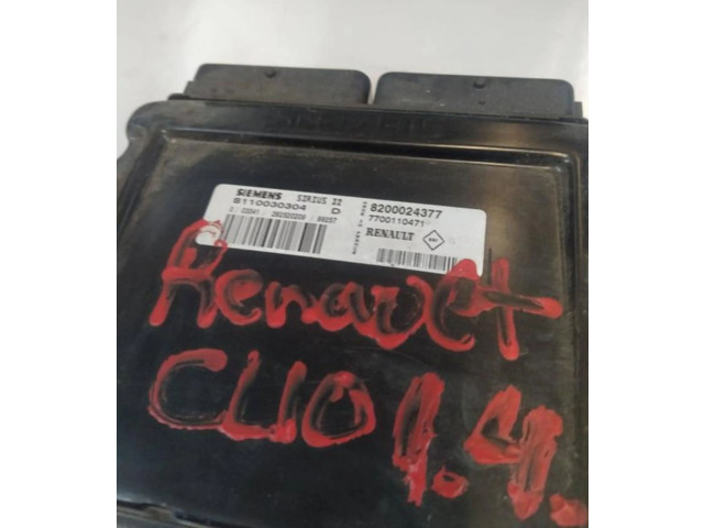 Блок управления двигателем Блок управления 8200024377   Renault Clio I