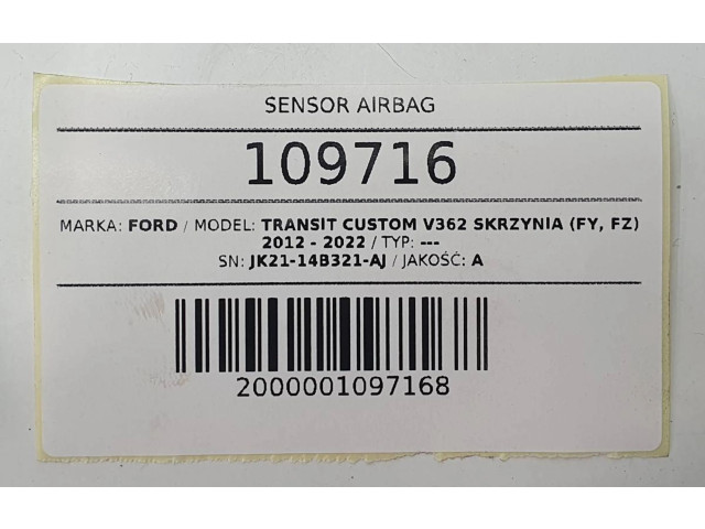 Блок подушек безопасности JK21-14B321-AJ Ford Transit Custom