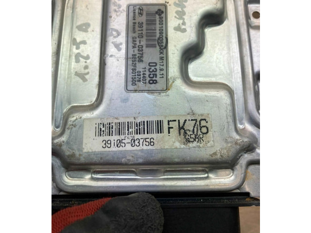 Блок управления двигателем ECU 3910503756, FK76   Hyundai i10