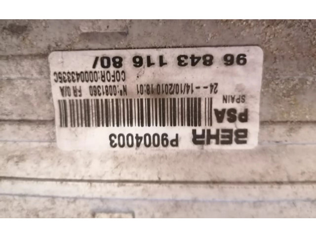 Интеркулер  9803900780, 9803900780   Citroen C3 Picasso 