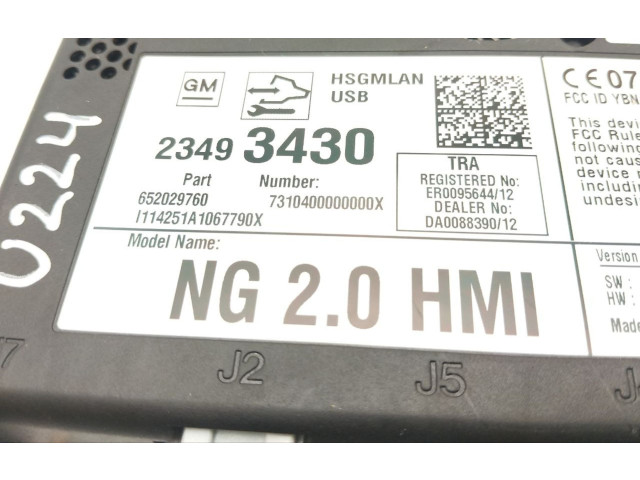 Блок управления 23258875, 000238162   Chevrolet Corvette C7