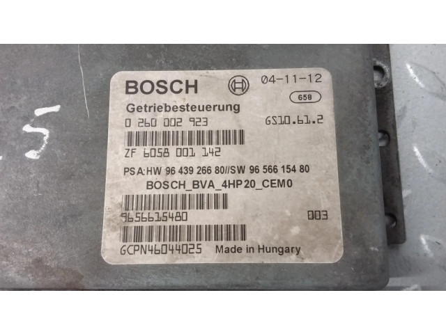 Блок управления коробкой передач 9656615480, 0260002923 Citroen C5