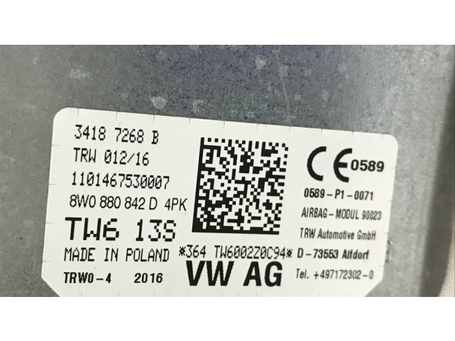 Подушка безопасности для колен 8W0880842D   Audi A4 S4 B9