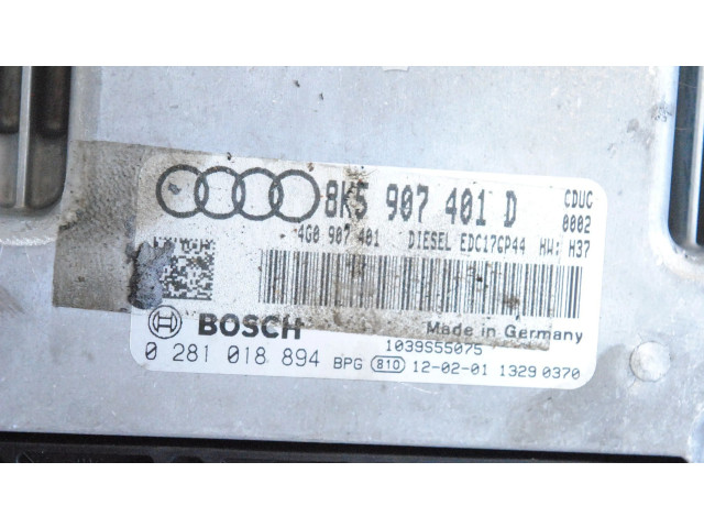 Блок управления двигателя 8K5907401D, 4G0907401 Audi A4 Allroad
