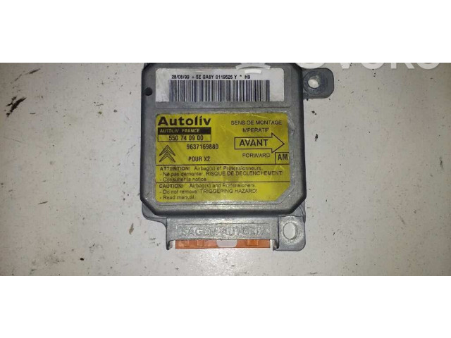 Блок подушек безопасности 9637169880 Citroen Xantia