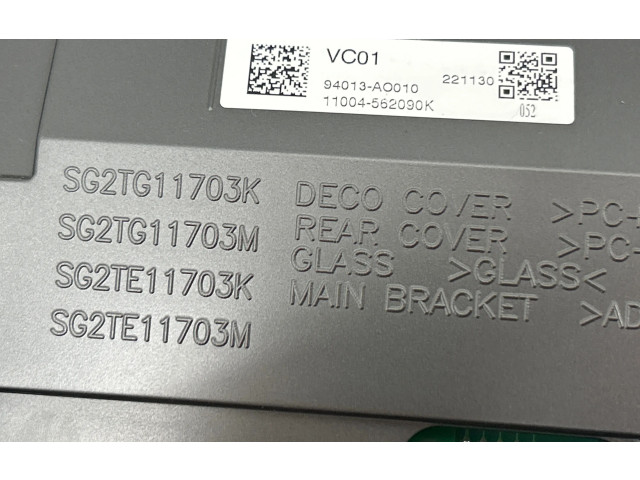 Панель приборов 94013AO010, SG2TG11703M   KIA Niro       