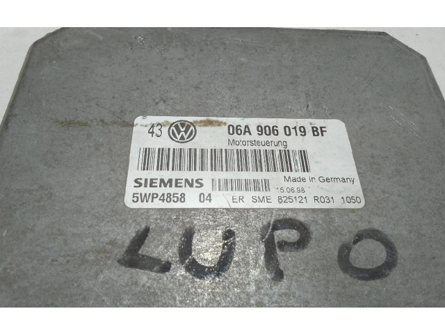 Блок управления двигателя 06A906019BF, 5WP485804   Volkswagen Lupo