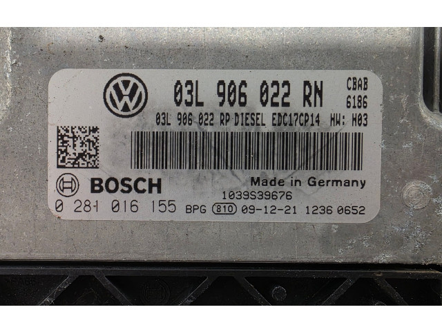 Řídící jednotka 03L906022RN, 0281016155   Volkswagen Tiguan 2009