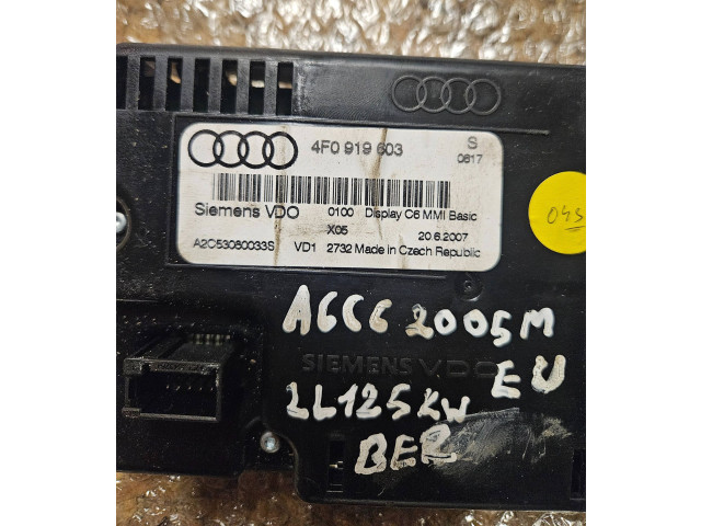 Дисплей    4F0919603, 2062007   Audi A6 S6 C6 4F