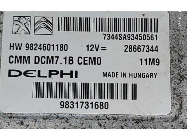 Комплект блоков управления 9824601180, 28667344   Citroen Jumper