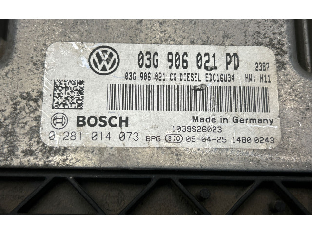 Řídící jednotka 03G906021PD, 03G906021CG   Volkswagen Caddy 2007