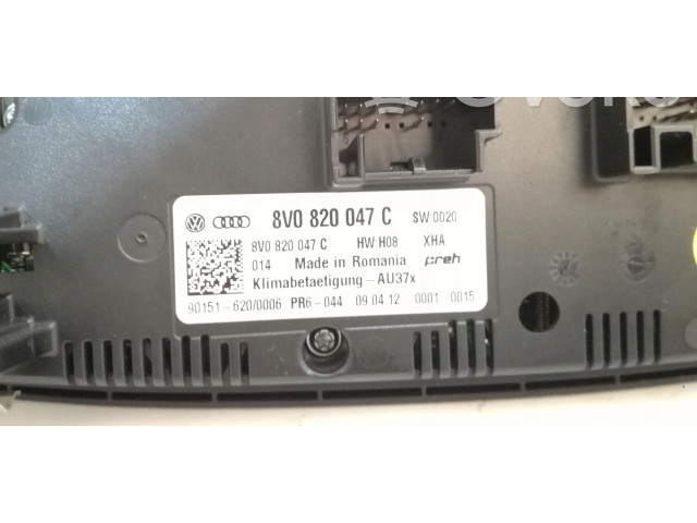 Блок управления климат-контролем 8V0820047C   Audi A3 S3 8V
