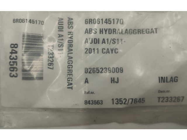 Блок АБС 6R0907379AH Audi A1 2010 - 2018 года