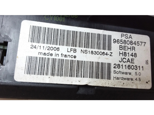 Блок управления климат-контролем 9658084577, 281160311   Citroen C4 I