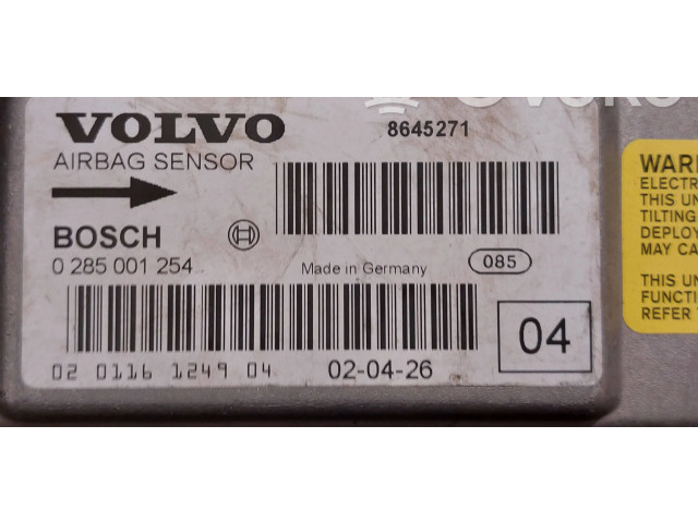 Блок подушек безопасности 8645271, 0285001254   Volvo V70