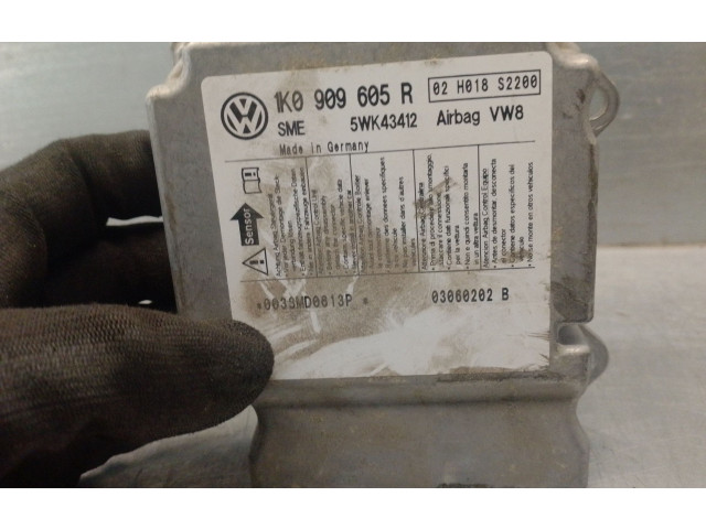 Блок подушек безопасности 1K0909605R, 5WK43412 Volkswagen Jetta V