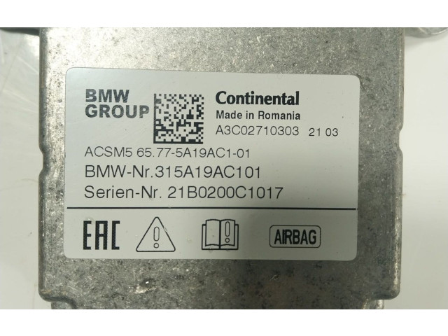 Блок подушек безопасности 65775A19AC1, 315A19AC101 BMW X3 G01