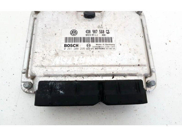 Блок управления двигателя 4d0907560cs, 0261208235   Volkswagen Phaeton