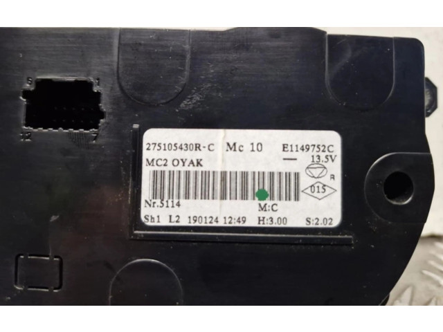 Блок управления климат-контролем 275105430R Renault Clio I