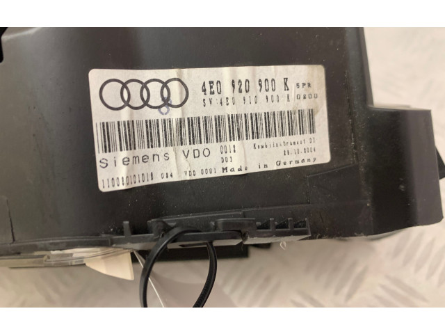 Přístrojová deska  Audi A8 S8 D4 4H 2015 4E0920900K, 4E0910900K  