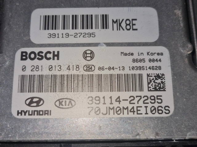 Řídící jednotka 0281013418, 3911427295 Hyundai Tucson JM 2006