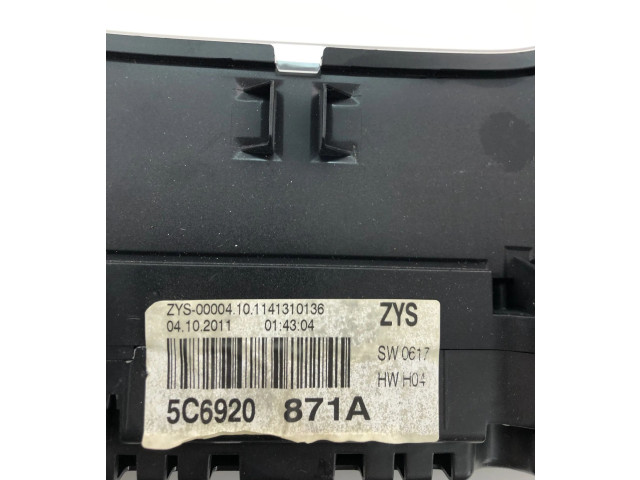 Спидометр (приборный щиток)    5C6920871A   Volkswagen Jetta VI