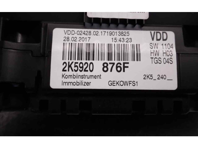 Панель приборов 2K5920876F Volkswagen Caddy