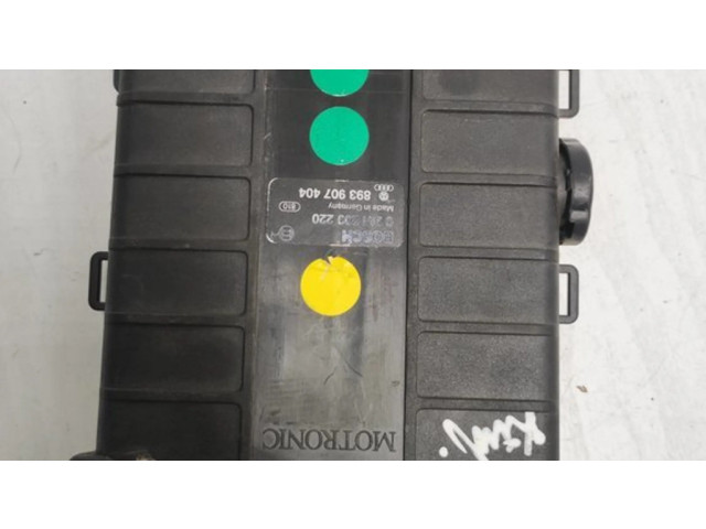 Блок управления двигателя 893907404, 0261200220 Audi 80 90 B3