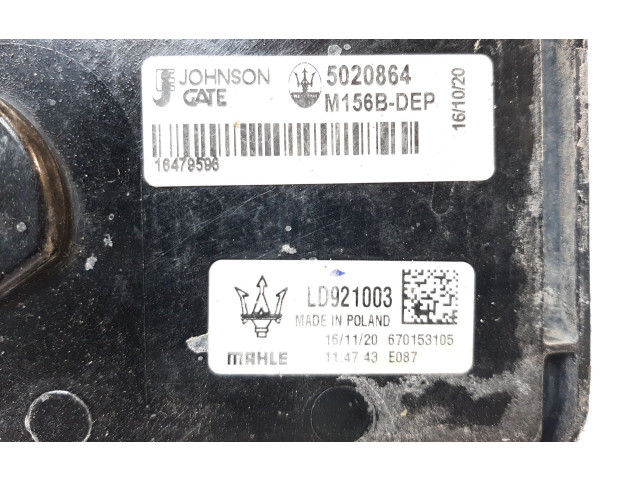 Вентилятор радиатора     670153105, 670153105    Maserati Ghibli 