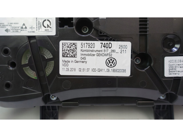 Панель приборов 517920740D, 517920740D Volkswagen Golf Sportsvan