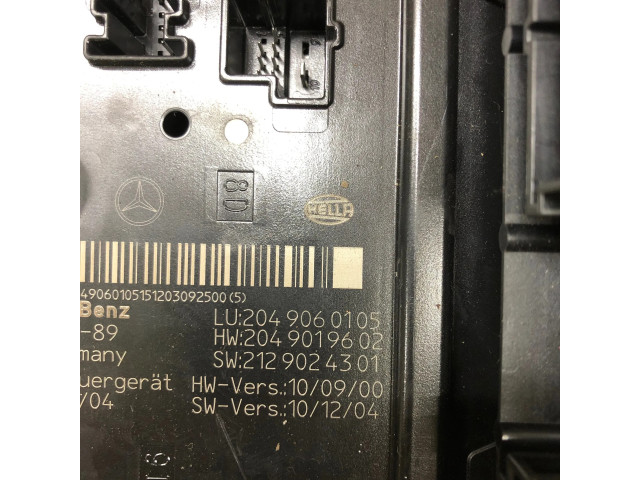 Pojistková skříňka 2129024301, 2049019602 Mercedes-Benz C W204 2012