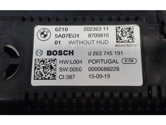 Панель приборов 5A07ED1, 0263745191   BMW X3 G01       