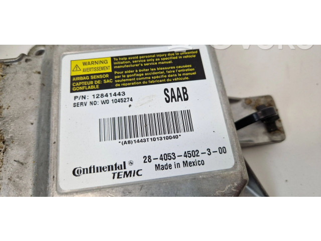 Блок управления надувных подушек 12841443 Saab 9-3 Ver2
