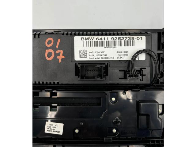 Блок управления климат-контролем 9252738, 1101307946   BMW X3 F25