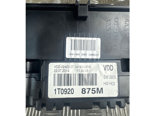 Панель приборов 1T0920875M Volkswagen Touran II