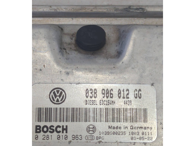 Блок управления двигателя 038906012GG, 1039S00235   Skoda Fabia Mk1 (6Y)