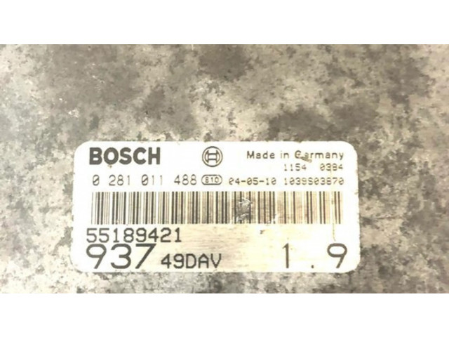 Řídící jednotka 0281011488, 55189421 Alfa Romeo 147 2005