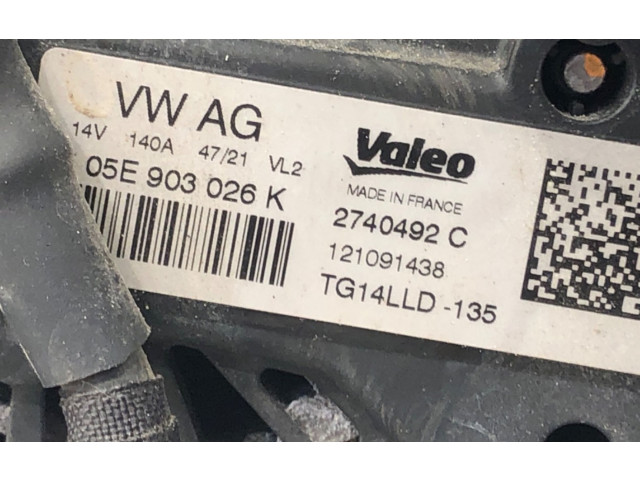 Генератор 05E903026K Skoda Octavia Mk4