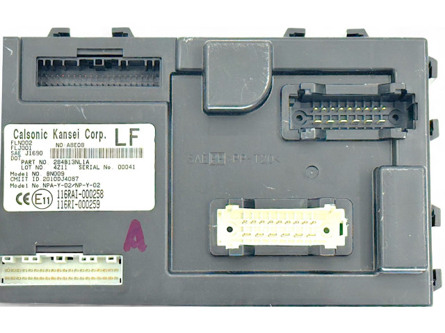Pojistková skříňka Řídící jednotka BSM 284B13NL1A, 2010DJ4087 Nissan Leaf I (ZE0) 2015