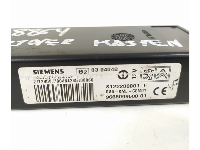 Другие блоки управления / модули 9665099680, S122288001   Peugeot  Partner  2008 - 2014 года