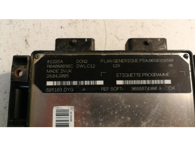 Řídící jednotka 9650359580, 9655574380 Peugeot Partner 2005