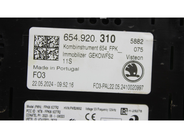 Панель приборов 654920740A, 654920740A Skoda Scala